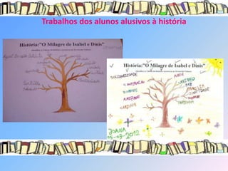 Trabalhos dos alunos alusivos à história
 