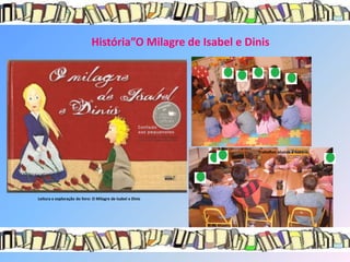 História”O Milagre de Isabel e Dinis




                                                               Trabalhos alusivo á história




Leitura e exploração do livro: O Milagre de Isabel e Dinis
 
