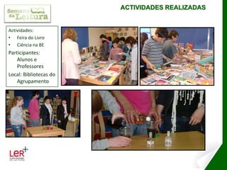 Palestra: O novo acordo ortográfico pelo Mestre Alcídio FaustinoParticipantes: Alunos e ProfessoresLocal: Bibliotecas do Agrupamento / Auditório da EB 2/3