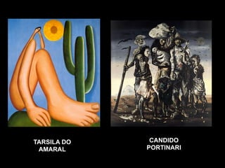 TARSILA DO
AMARAL
CANDIDO
PORTINARI
 