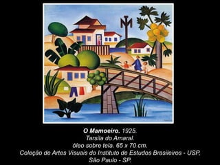 O Mamoeiro. 1925.
Tarsila do Amaral.
óleo sobre tela. 65 x 70 cm.
Coleção de Artes Visuais do Instituto de Estudos Brasileiros - USP,
São Paulo - SP.
 