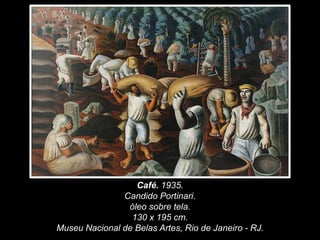 Café. 1935.
Candido Portinari.
óleo sobre tela.
130 x 195 cm.
Museu Nacional de Belas Artes, Rio de Janeiro - RJ.
 