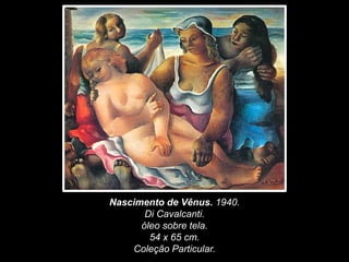 Nascimento de Vênus. 1940.
Di Cavalcanti.
óleo sobre tela.
54 x 65 cm.
Coleção Particular.
 