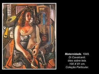 Maternidade. 1949.
Di Cavalcanti.
óleo sobre tela.
100 X 81 cm.
Coleção Particular.
 