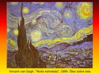 Vincent van Gogh. “Noite estrelada”, 1889. Óleo sobre tela.  