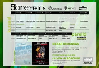 Programa de la 5 Semana de Cine de Melilla