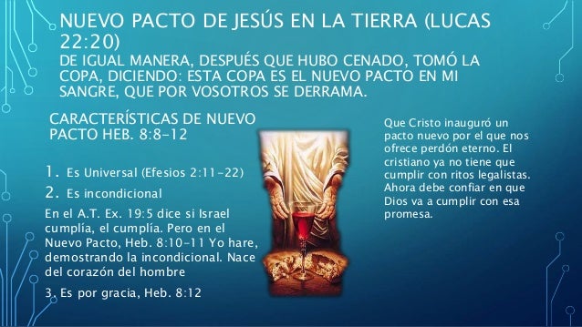 Resultado de imagen para nuevo pacto cristo biblia