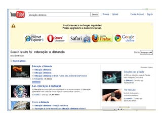 Pesquisa (fórum, chat, e-mail,wiki, blog)