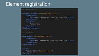 Element registration
 