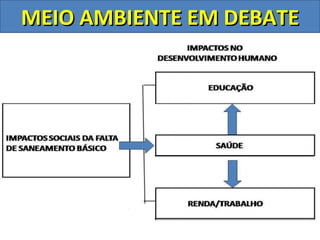 MEIO AMBIENTE EM DEBATE
 