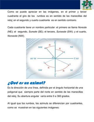 Grados Azimut Comprehensive Guide to Understanding Rumbo and Azimut in Topography | PDF