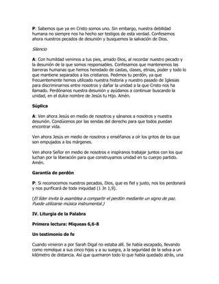 Semana oracion por la unidad de los cristianos | PDF