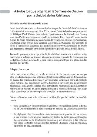 Semana de Oracion por la Unidad de los Cristianos | PDF