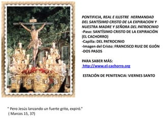 Jesus Expiro SEMANA SANTA DE SEVILLA Y EL EVANGELIO | PPTX