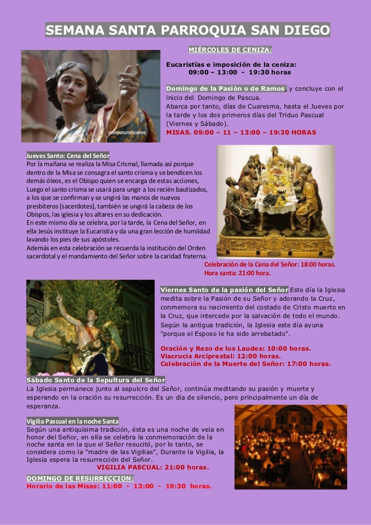 Horario forex semana santa