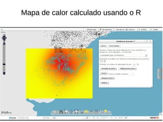 Mapa de calor calculado usando o R
 