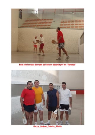 Este año la moda de trajes de baño se decanta por los “floreaos”
Oscoz, Jiménez, Sobrino, Martín