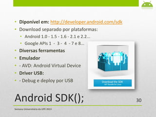 Semanaupecaruaru2013 Android Passo A Passo | PPT