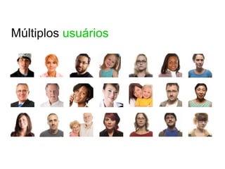 Múltiplos usuários
 