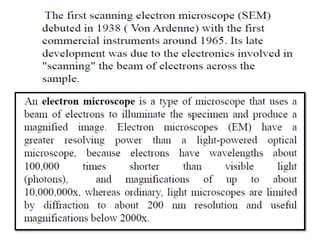 Scanning and Transmission Electron Microscope | PPTX
