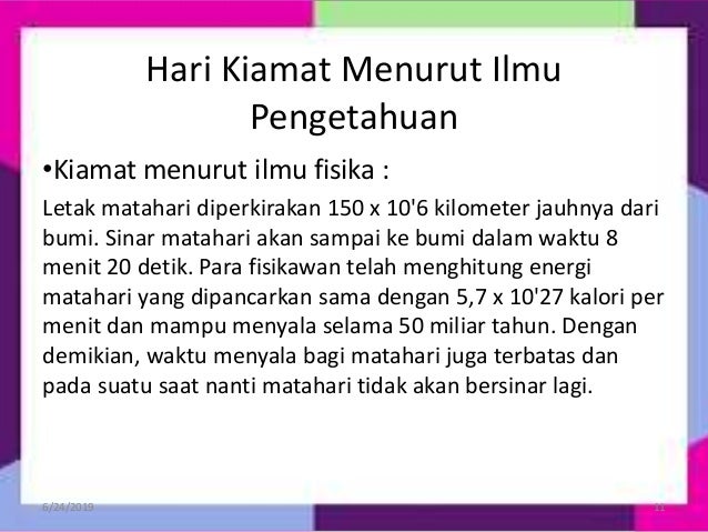 Semangat Beribadah Dengan Meyakini Hari Akhir