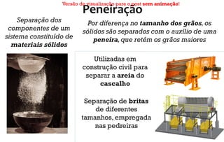 Separação de misturas - jogo e técnicas - Química em Prática - www ...