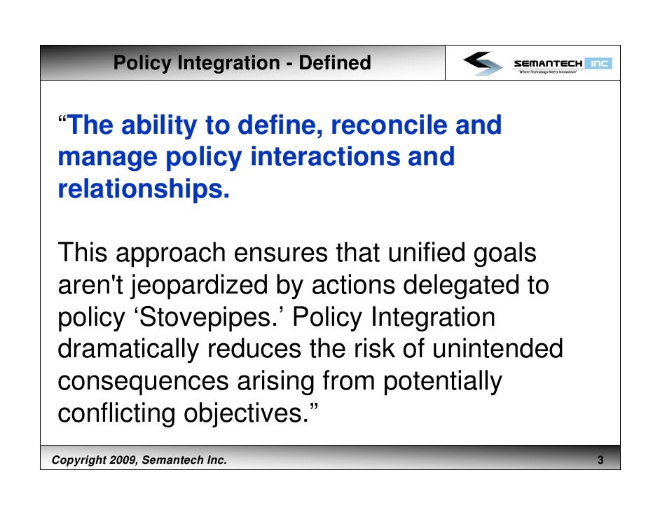 Policy Integration