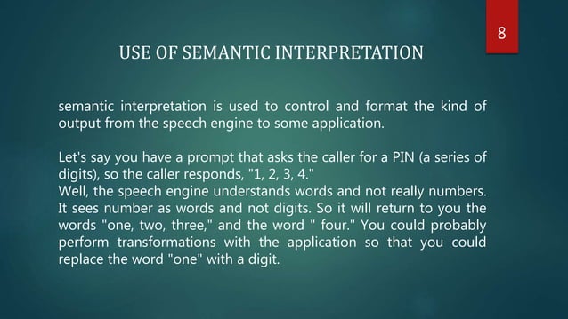 Semantic interpretation