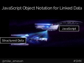JavaScript Object Notation for Linked Data
JavaScript
Structured Data
@mike_arnesen #SMX
 