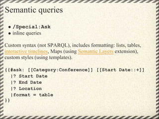 Semantic Media Wiki & Semantic Forms