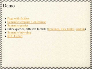 Semantic Media Wiki & Semantic Forms