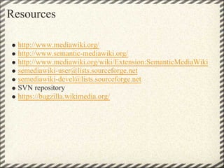 Semantic Media Wiki & Semantic Forms