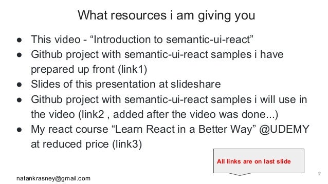 Introduction to Semantic ui-react