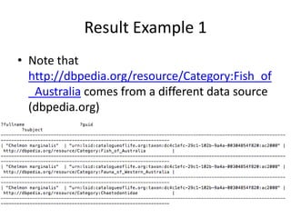 Ultrawrap enables your RDBMS to be linked with other RDF dataUltrawrapUltrawrapSpecifyUltrawrapNOW WE WANT TO QUERY THISMorphsterMorphbank
