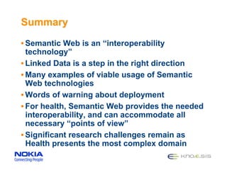 Semantic Web for 360-degree Health: State-of-the-Art & Vision for Better Interoperability