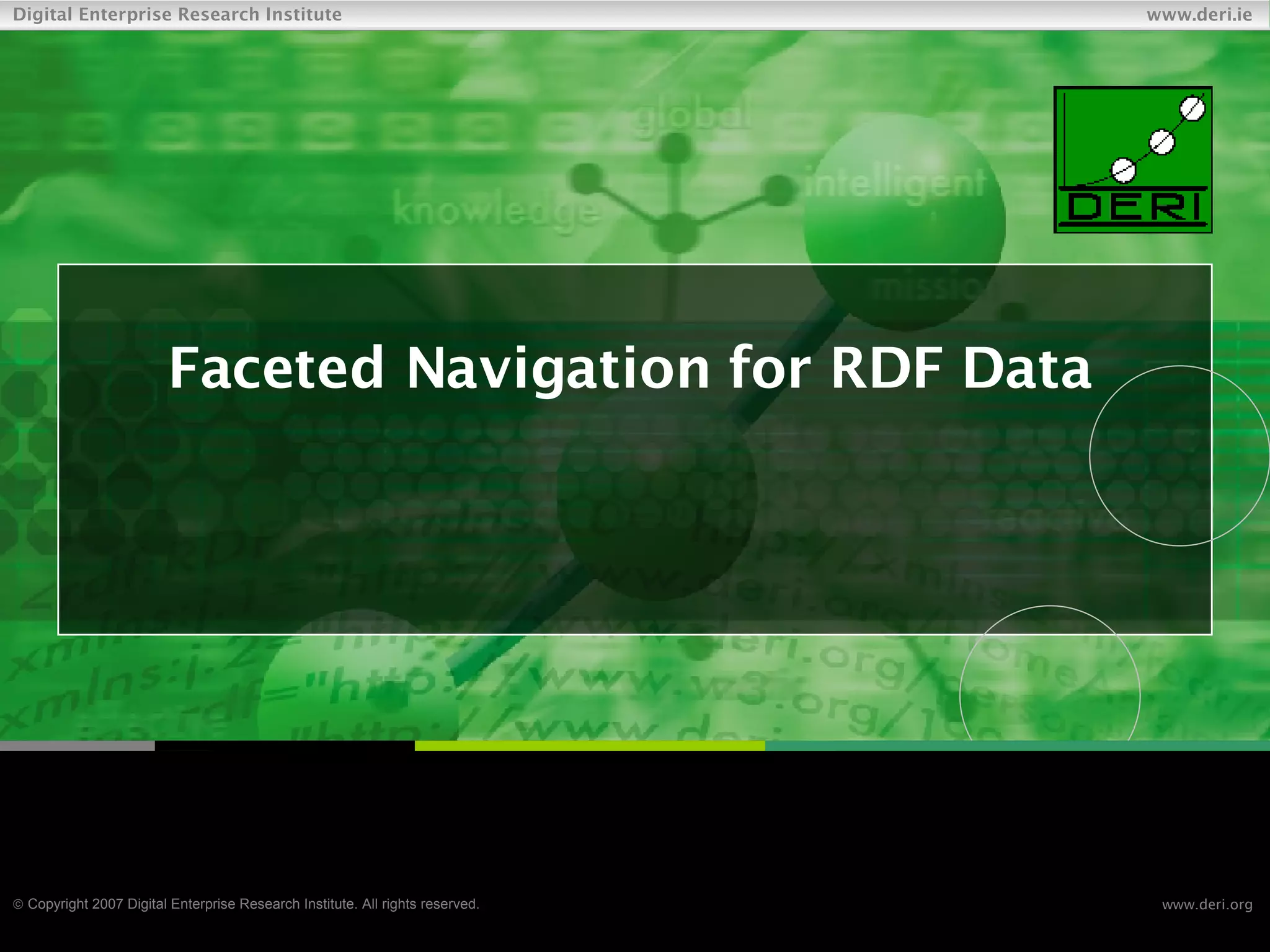 Faceted Navigation for RDF Data 