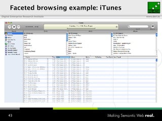 Faceted browsing example: iTunes 