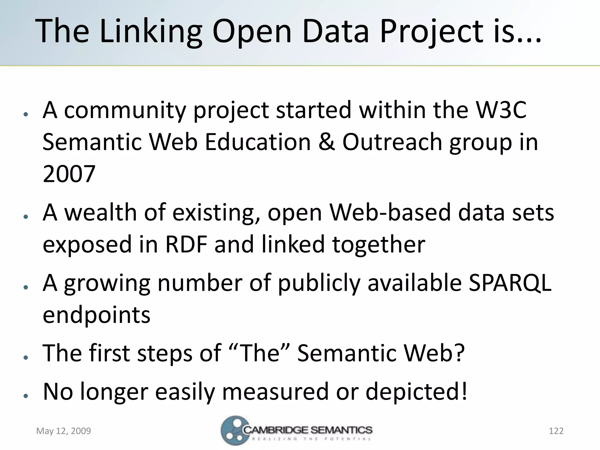 Semantic Web Landscape 2009