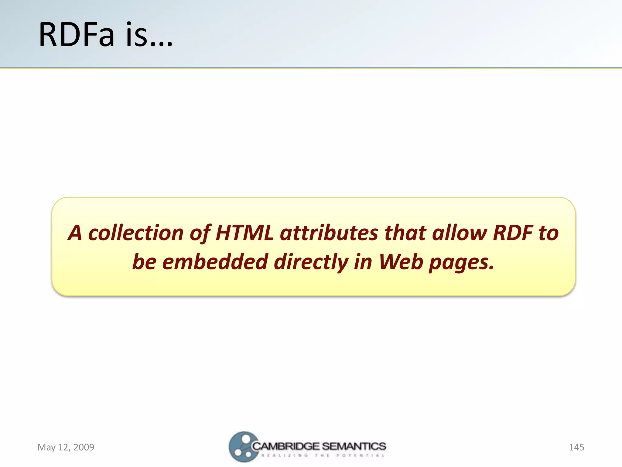 Semantic Web Landscape 2009