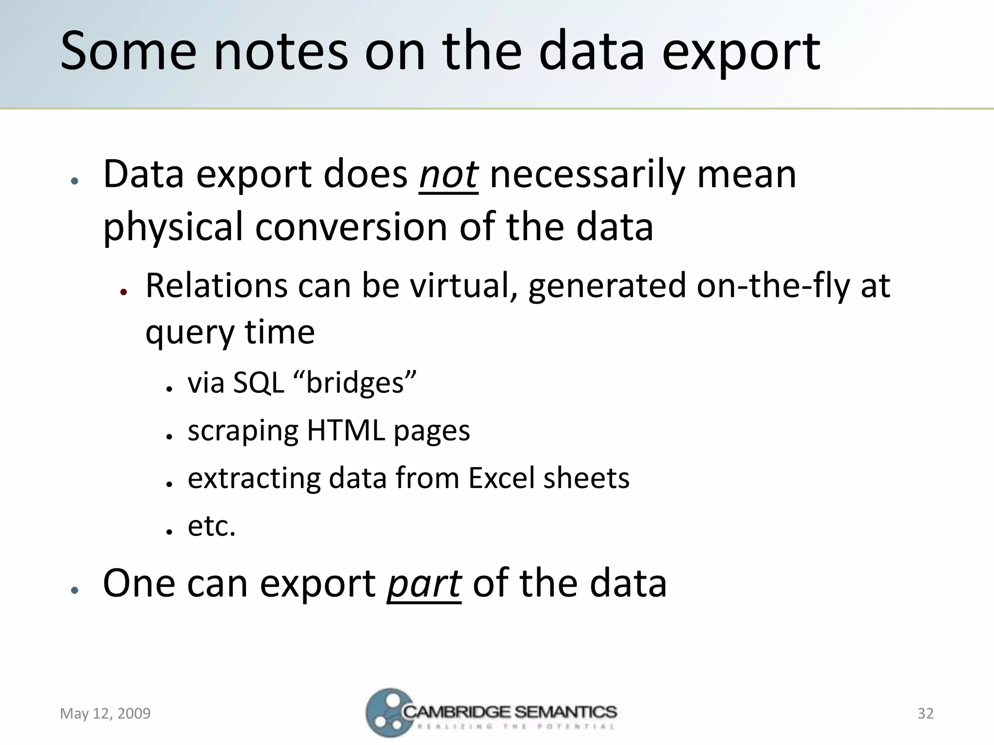 Semantic Web Landscape 2009