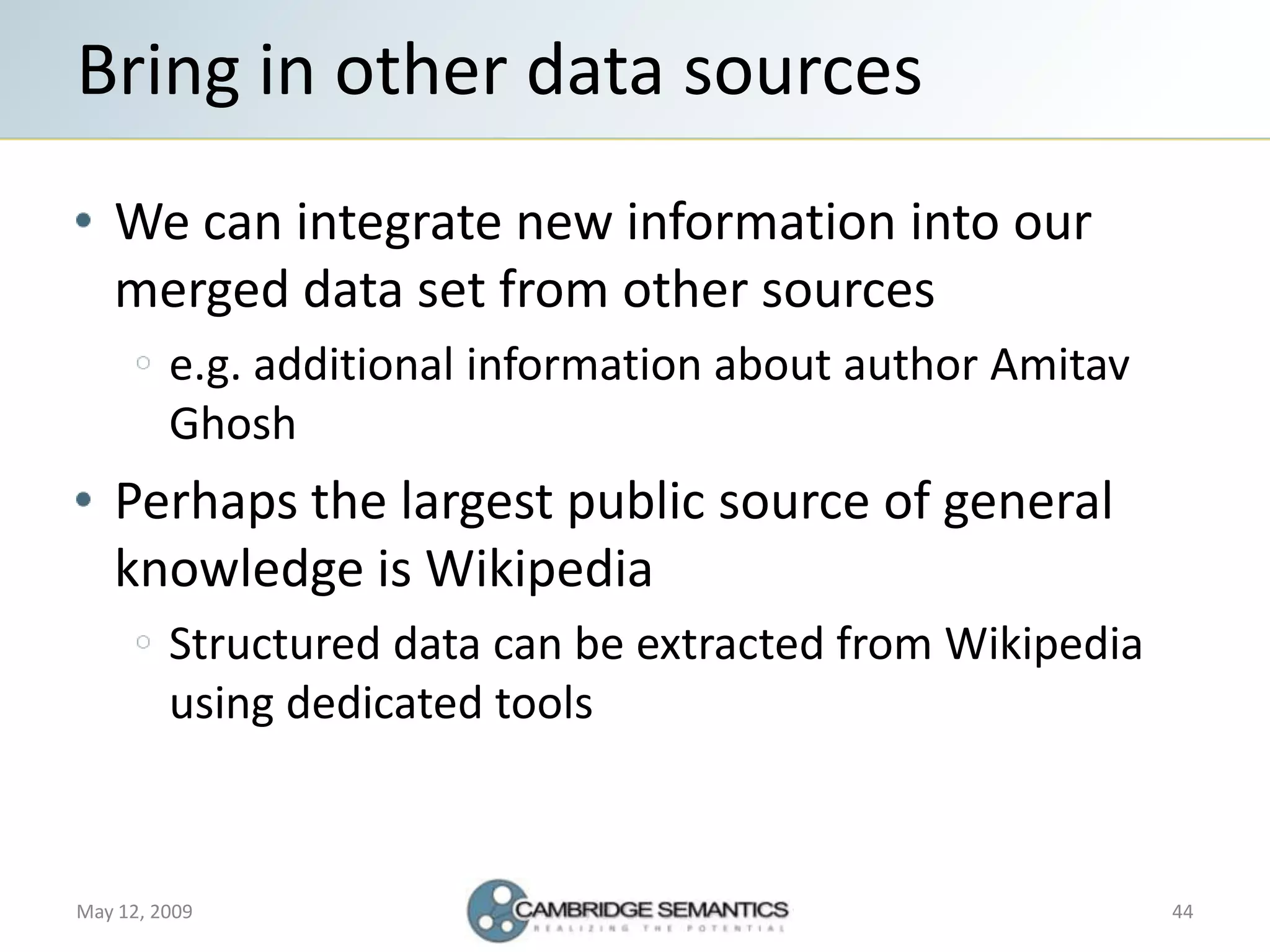 Semantic Web Landscape 2009