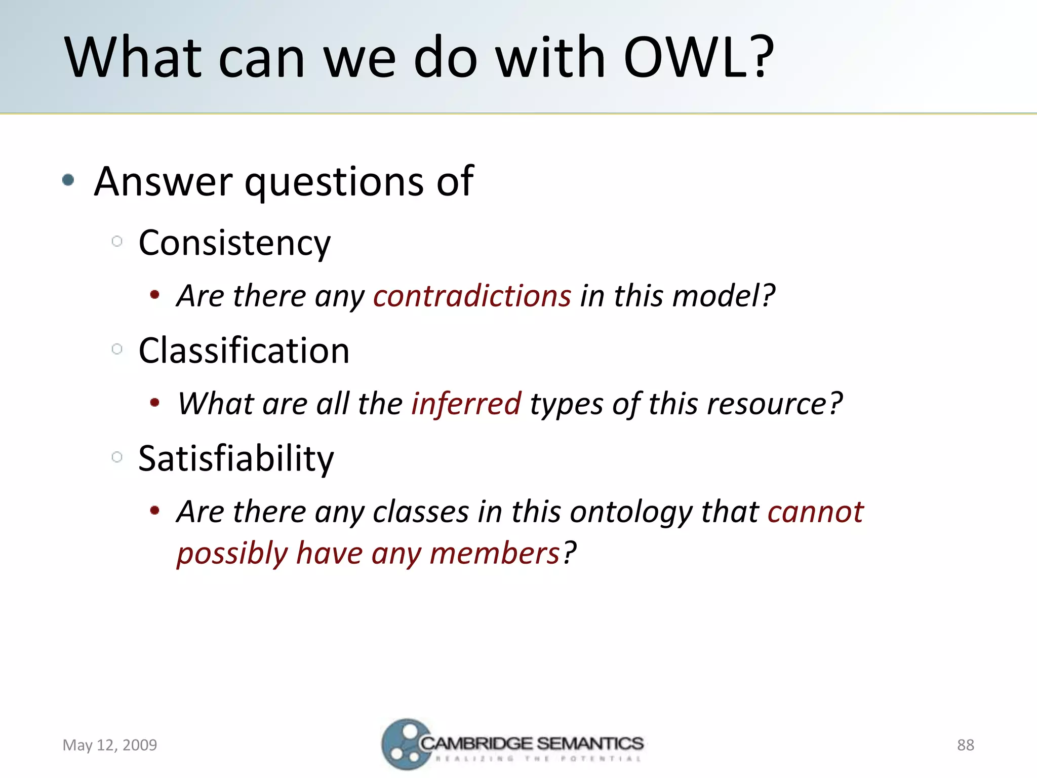 Semantic Web Landscape 2009