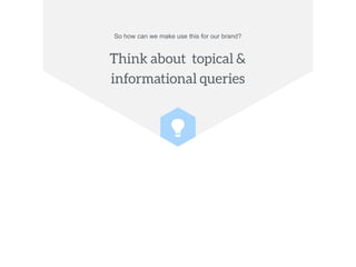 95% of the cases had increased traffic - including movements within top 10 normal blue links.
Less than
expected, probably
because of quality of the
answer: results between -
5% and +6% traffic.
Results varied between -3%
and +11% depending on
previous position in the
SERPs
These were performing the
best, increases between 6
and 14%
Depending on the
topic, complicated topics
tend to get more clicks.
Average results between -
2% and 16% increase
 