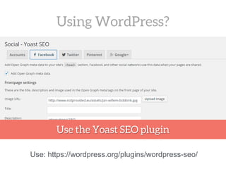 Use: https://wordpress.org/plugins/wordpress-seo/
 