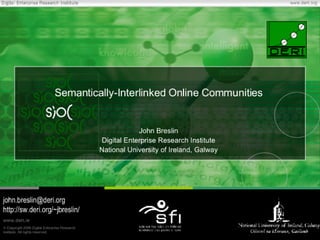 Semantically-Interlinked Online Communities
