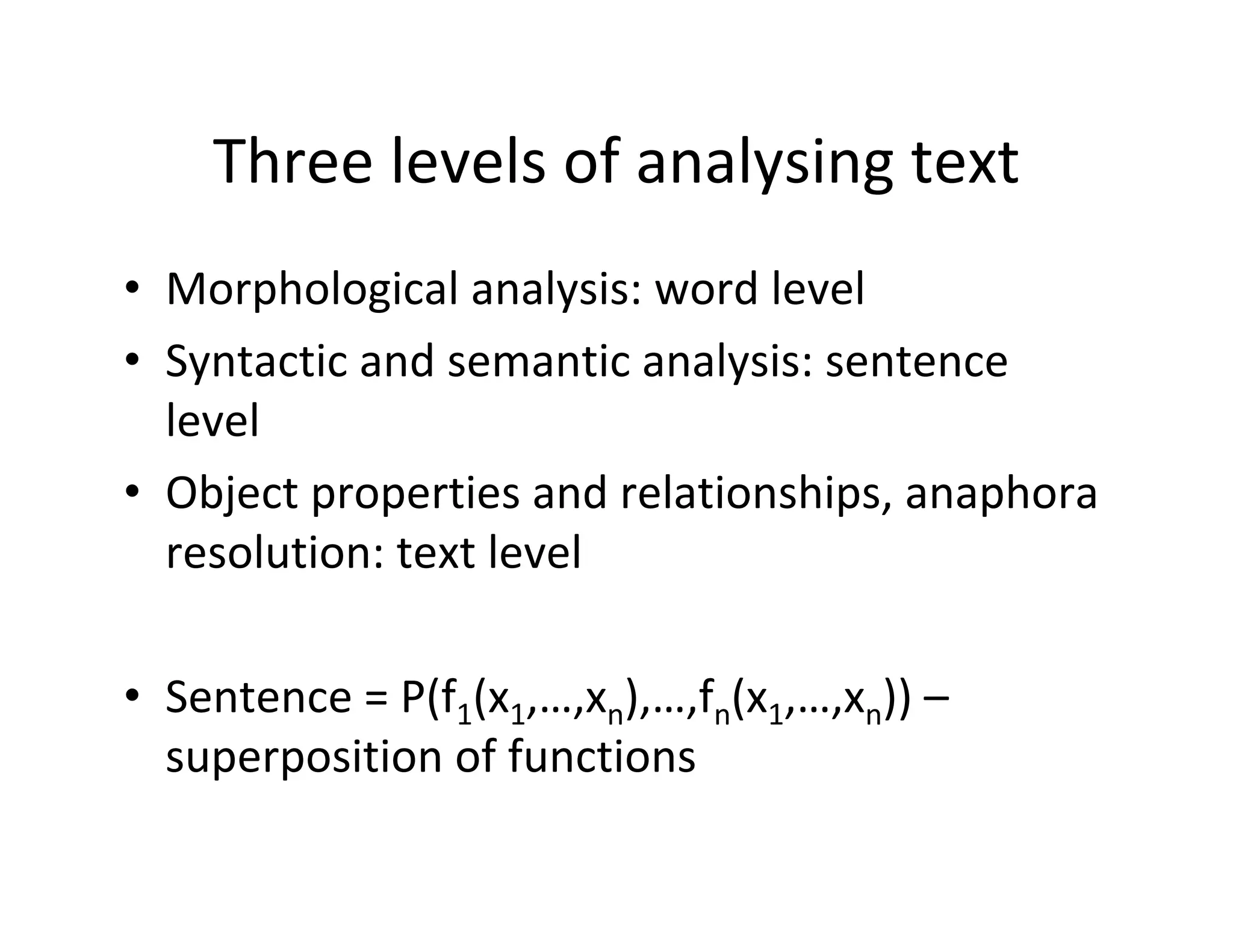 Semantic Analysis: theory, applications and use cases | PDF