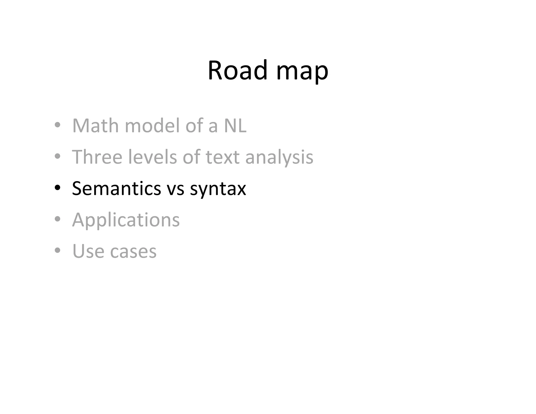Semantic Analysis: theory, applications and use cases | PPT