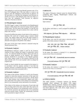Semantic analyzer for marathi text | PDF