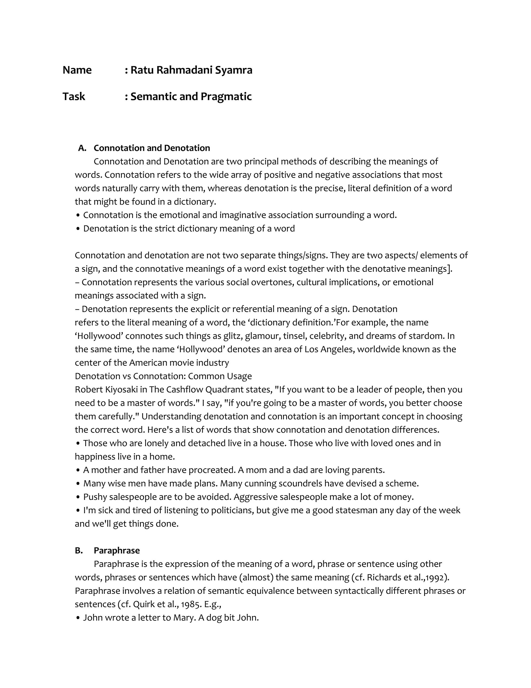 Semantic and pragmatic | DOCX