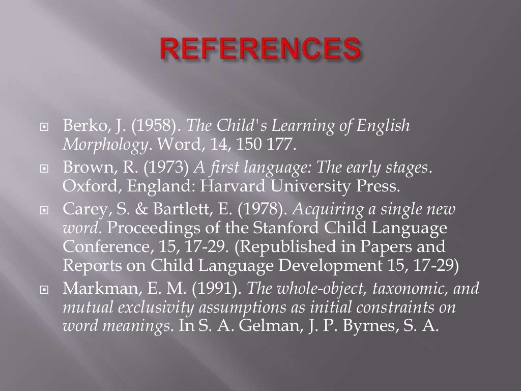 Semantic development